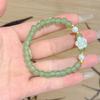 New Wood Green Camellia Bracelet Beaded Niche Bracelet Design High Value Students Send Girlfriends Hand