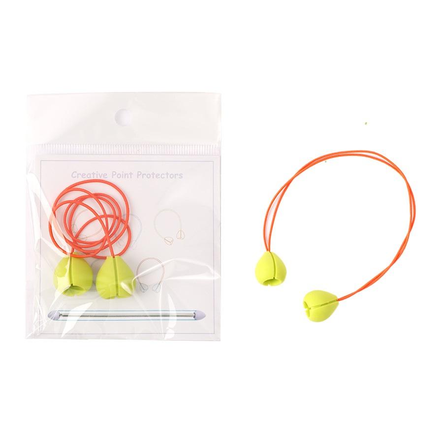 

Knitting Stoppers Spring Silicone Stitching Stoppers Sweater Needle Tip Protectors Knitting Accessories S зелений