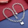 925 Sterling Silver Fashion Lock Necklace - Banquet Gift Jewelry