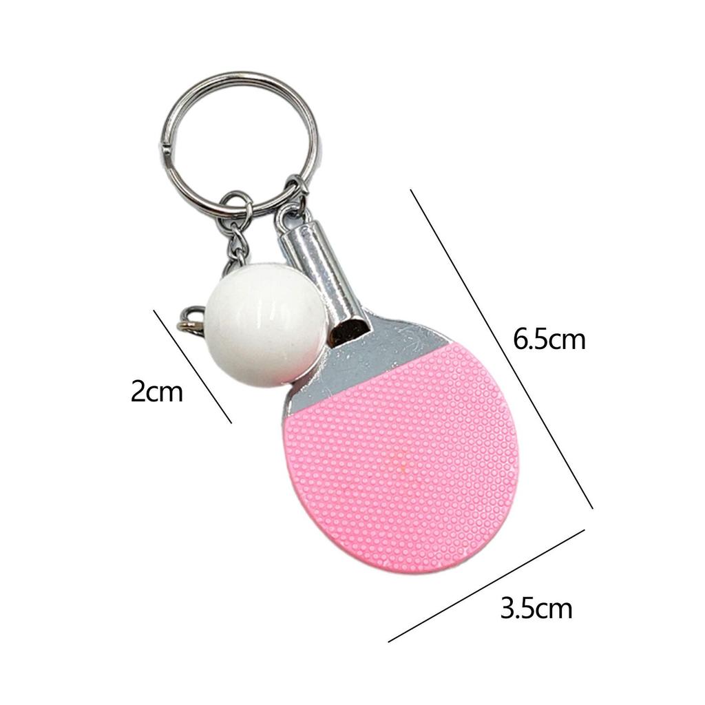 Sports Themes Table Tennis Keychain Exquisite Car Keys Holder Key for Family Valentine's Day Holiday