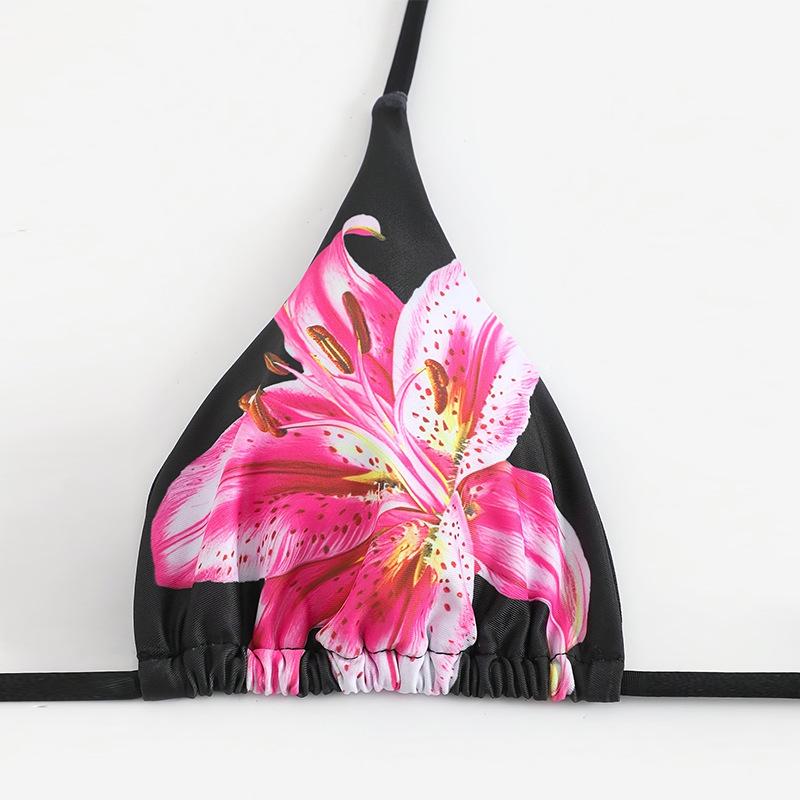 European & American Print Bikini Set with Slimming Wrap Skirt - Women's 3-Piece Beachwear 2025