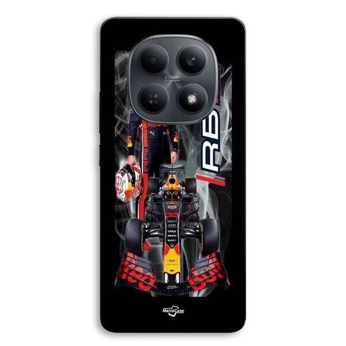 Coque de téléphone - MANIACASE - Xiaomi Redmi Note 15 5G - Silicone TPU - Design Max Verstappen Red Bull F1 - Noir