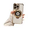 Electroplated Magnetic Stand for iPhone 13/15/16PRO Drop-Proof Soft Case