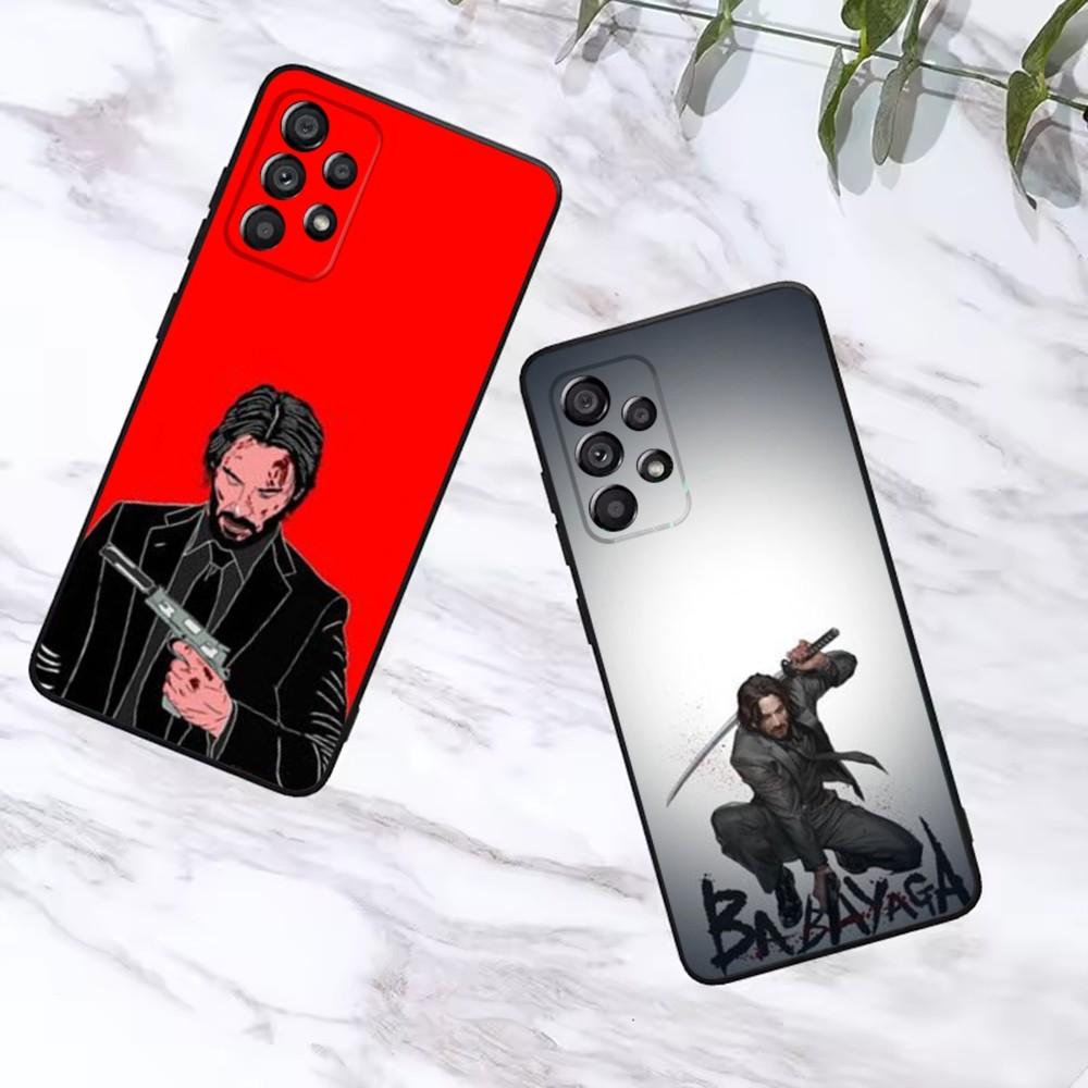John Wick Phone Case For Samsung S25,S24,S21,S22,S23,S30,Ultra,S20,Plus,Fe,Lite,Note,10,9,5G Black Cover