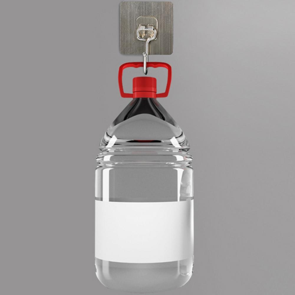 5PCS Transparent Wall Hooks Heavy Duty Self Adhesive Hook Door Hangers Load Rack Hooks