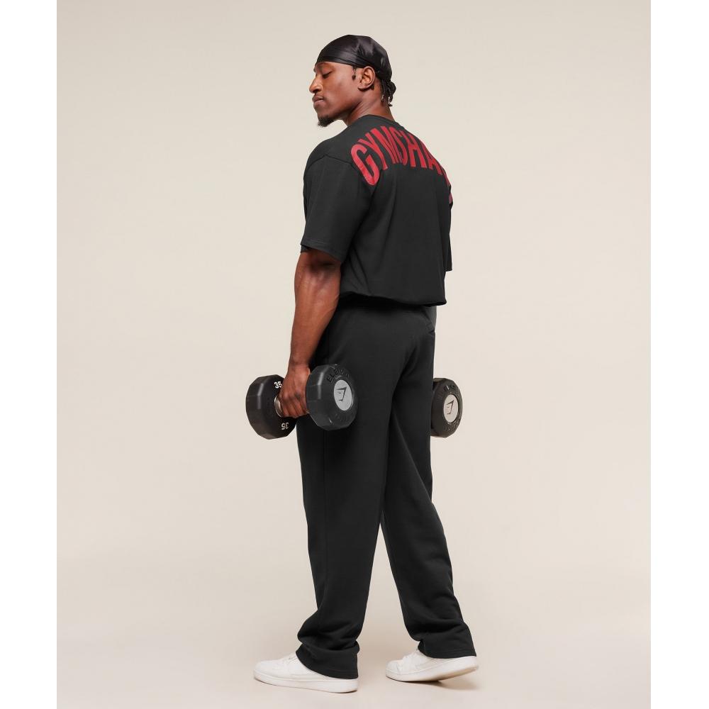 Gymshark Power T shirT Black condiTioning Red A4b9w Bc1d