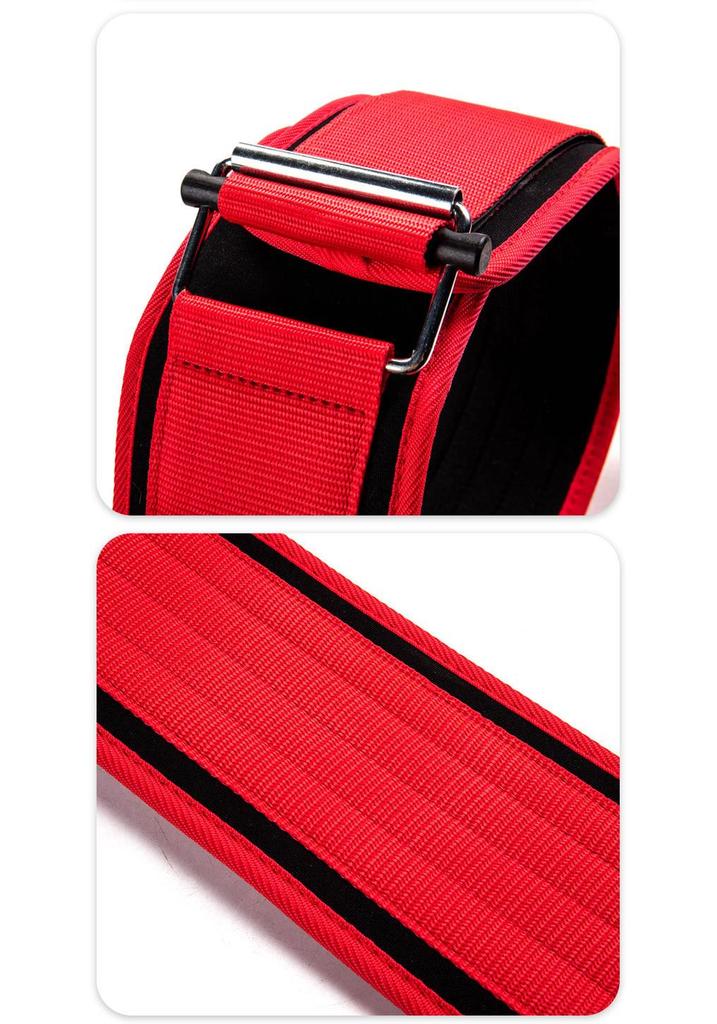 Cinturón Lumbar de Soporte para Levantamiento de Pesas con Hebilla de Autocierre - Equipo Protector de EVA para Entrenamiento de Fuerza y Peso Muerto