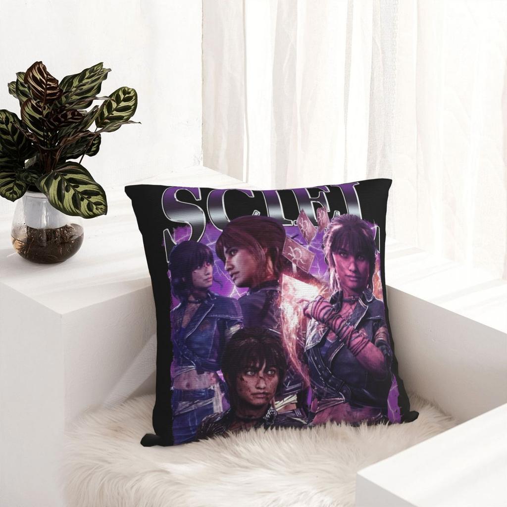 Clair Obscur Expedition 33 Girl In Sci Fi Pillowcase Soft Polyester Cushion Cover Decor Pillow Case Cover Home Wholesale 40X40cm