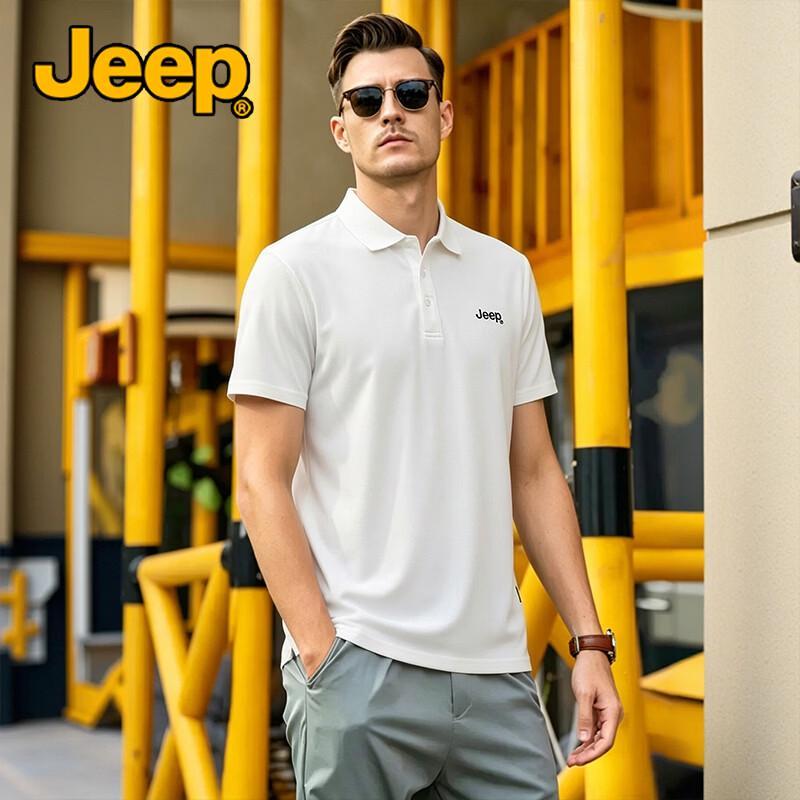 JEEP Men's Cooling Ice Silk Polo Shirt