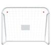VidaXL But de football et filet blanc 125x96x60 cm acier et polyester, filet de football, filet de but de football, but de 93732