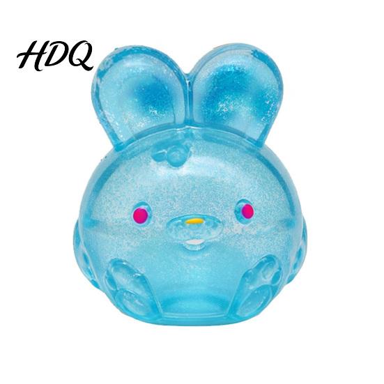 Decompression Toy for Adults Bunny Jelly Squeeze Toy Portable Soft TPR Stress