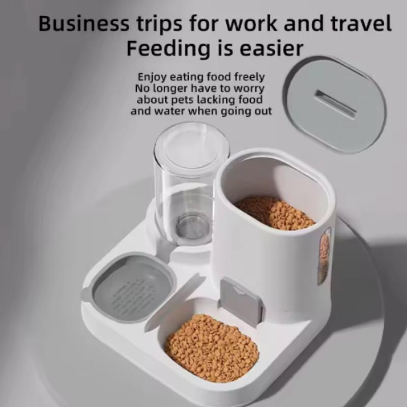 Customizable Two-in-One Pet Feeder Bowl for Cats And Dogs Smooth Food & Water Supply Cat Water Dispenser Dog Bowl Pet Supplies