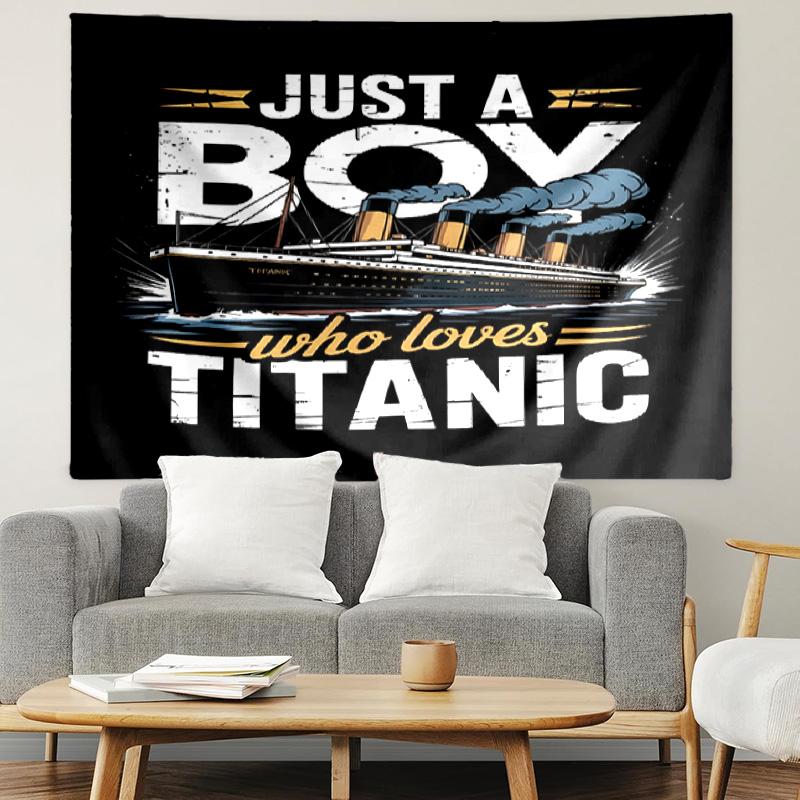 RMS Titanic Print Tapestry, Lightweight Wall Hanging, for Bedroom, Dorm, Living Room, Home Art Decor, Birthday Christmas Gift for Friends