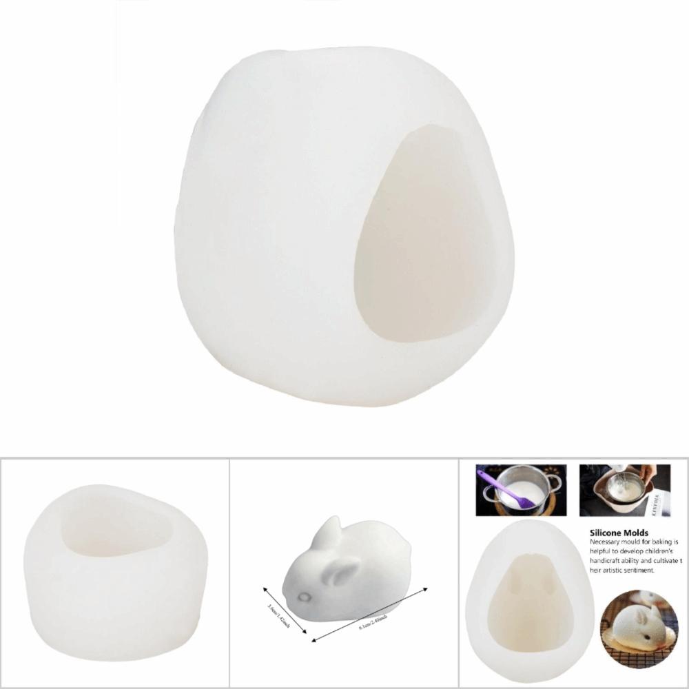 Non-Stick Surface Rabbit Resin Mold Easy Release 3D Bunny Mold  Chocolate Making