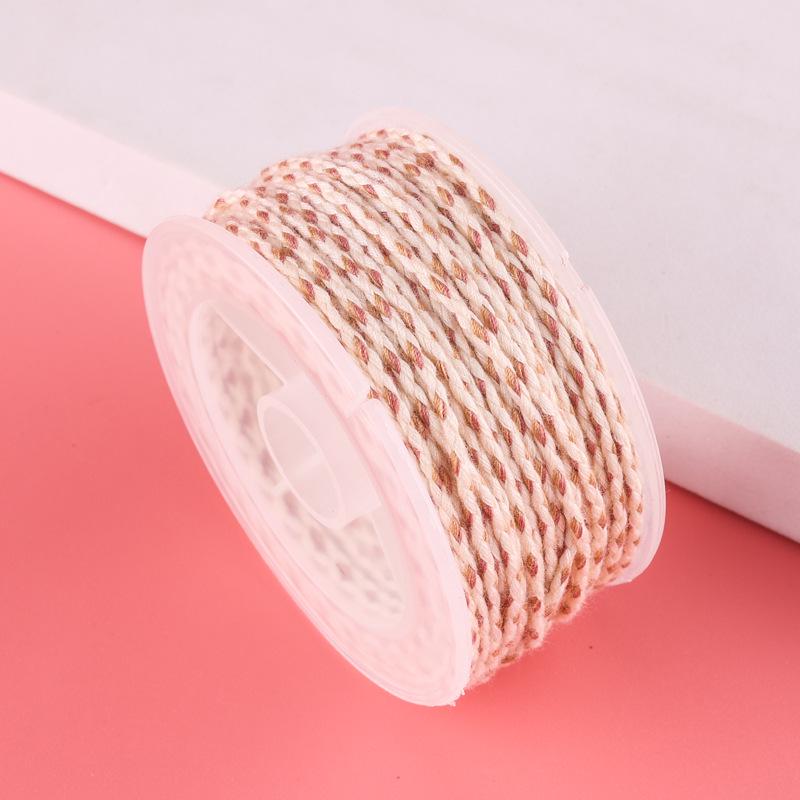 Sigu Sanhua Tibetan-Style Star & Moon Bodhi Cotton Thread - Non-Elastic, Wear-Resistant DIY Weaving Rope