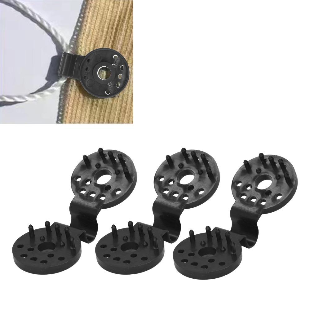100pcs Black/White/Red Shade Cloth Clips Locking Grips Sun Shade Fasteners Plastic Clips Shade Net