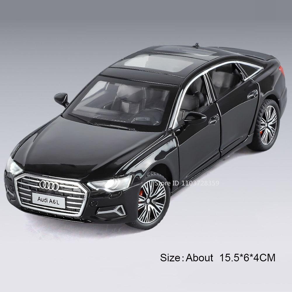 1:32 Scale Rs7 A6L Model Toy Cars Metal Diecast Doors Opened Pull Back Exquisite Interior Decoratio Vehicles For Friends Gifts