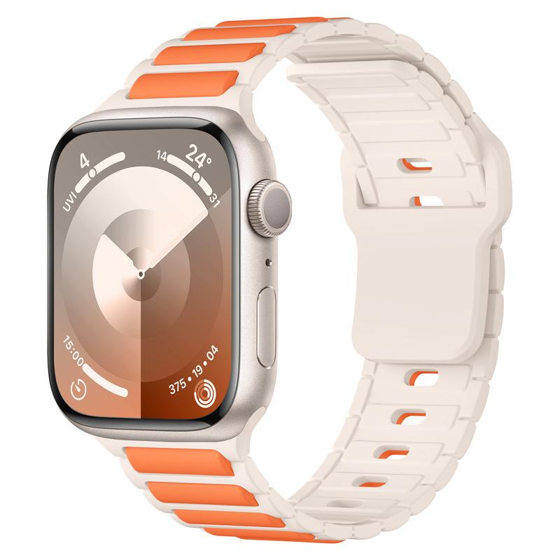 Sport Silicone Band for Apple Watch Straps 45mm 44mm 40mm 42mm 46mm 41mm 49mm 38mm Bracelet for iWatch Series 10 SE 9 8 7 6 5 4 3 Ultra 2 Ultra