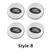 NEW 4pcs 62mm Car Wheel Center Cap Logo Hub Badge Rims Cover Land Rover Discovery 3 4 R4 LR2 Range Rover Evoque Sport Dander 2 3 XS1