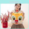 Colorful Plush Lion Pillow Chinese New Year Celebration Gift Soft Cozy Cushions