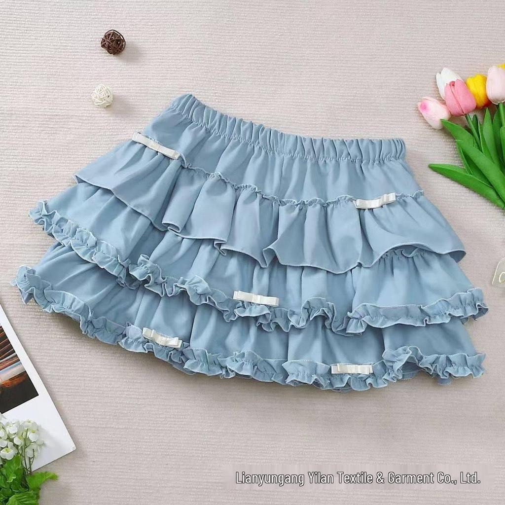 Sweet White Puffy Lace Ballet Skirt - Petite, High Waist, Elastic Waistband
