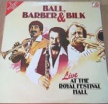 

LP Record KENNY BALL, CHRIS BARBER & ACKER BI - Live At The Royal Festival Hall CR5152 Cambra 1984 UK Jazz Used