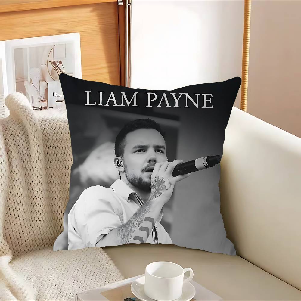 Singer L-LiamS P-Payne Pillow Covers Cartoon Sofa Decorative Home Double-sided Printing Short Plush Cute Cushion Cover