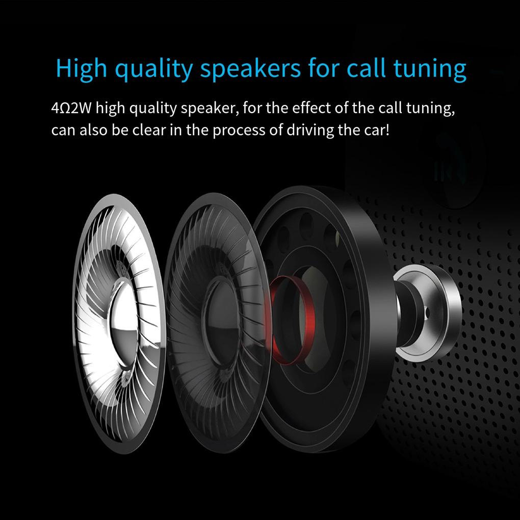 Wireless Speakerphone Bluetooth Car Audio Hands-free Speakerphone Bluetooth-compatible Handsfree Car Kit MP3 Player