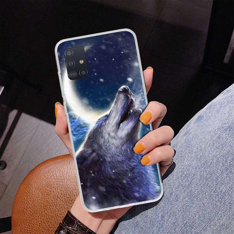 Angry Animal Wolf Fierce Phone Case For Samsung Galaxy A52 A32 A22 A12 A51 A31 A50S A30S A20S A10S Note 20 Ultra 10 Plus S10 A72