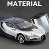 1/24 Bugatti Tourbillon Chiron Legierung Sportwagen Modell Druckguss Metall Rennfahrzeuge Automodell Ton und Licht Hohe Simulation Kindergeschenk
