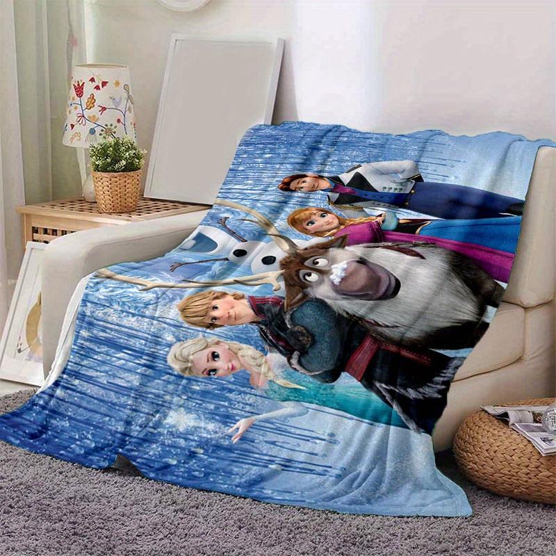 1pc. Disney Frozen Elsa Anna Olaf Sven Kristoff Prince Gift Blanket for Home Office Outdoor Travel 130x150cm