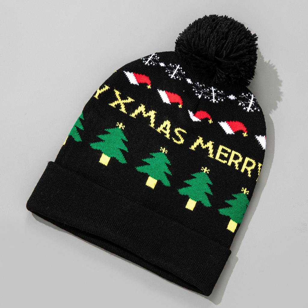 Christmas Hat Snowman Winter Warm Color Knitted Cap Christmas Gift For New Year Xmas Party Decor Men Women Warm Hats