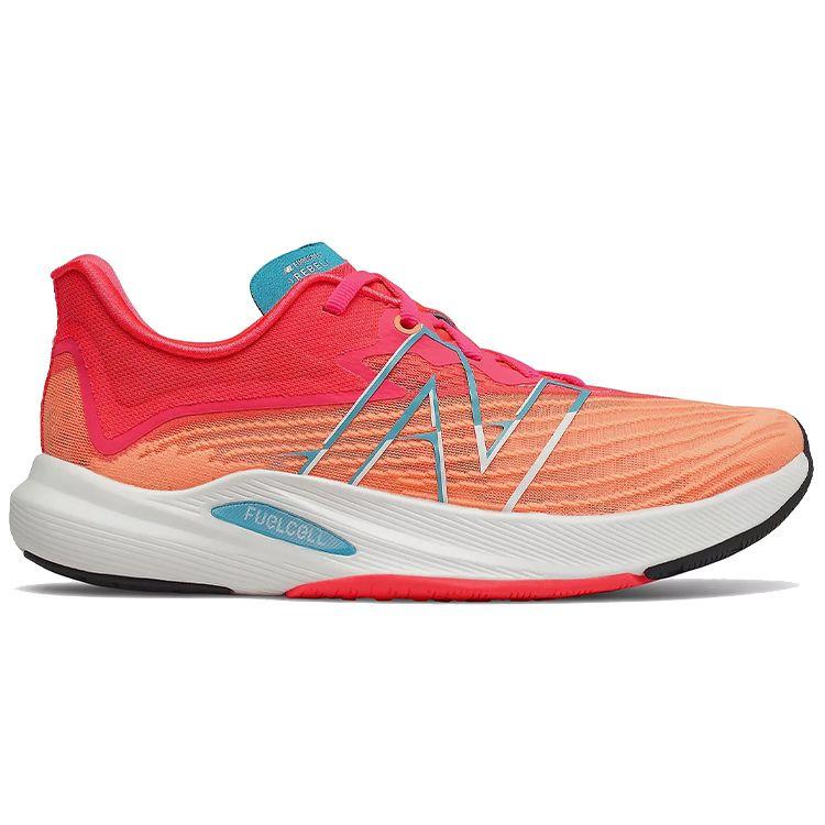 New Balance Zapatillas para Mujer FuelCell Rebel v2 Citrus Punch Coral Vívido Naranja WFCXLM2