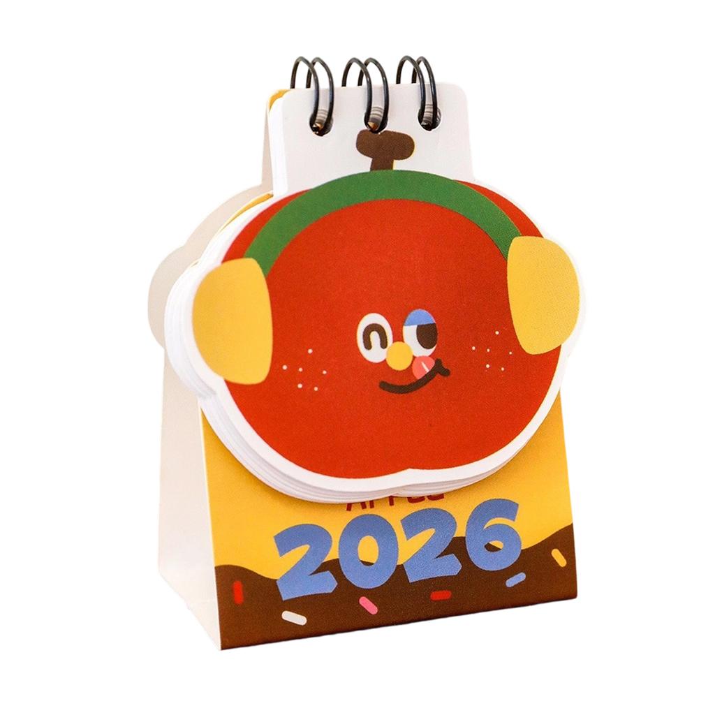 2026 Desk Calendar, Cute Shaped Desktop Calendar, Compact Decorative Calendar For Home Desk