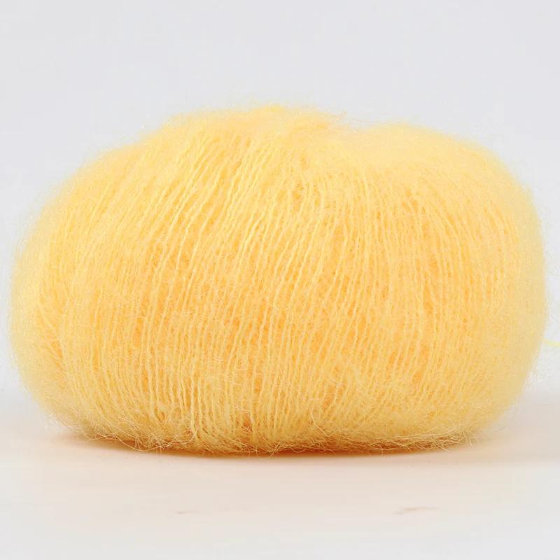 25g/Ball Mohair Hand-woven Diy Material Package Yarn Crochet Skin-Friendly Baby Wool Thread for Knitting Wool Sweater Shawl Yarn
