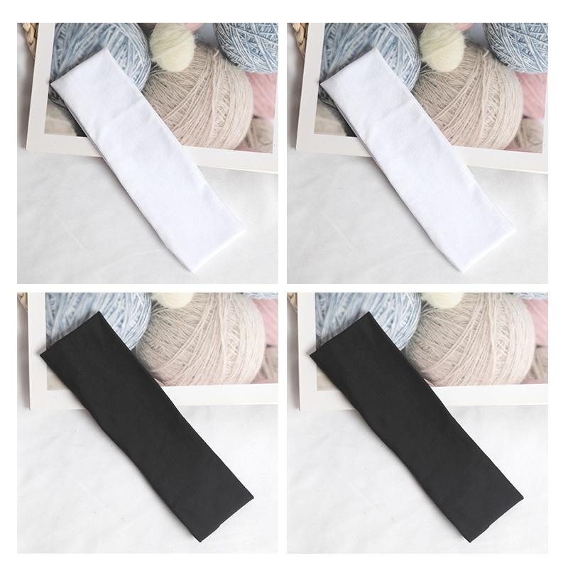 4Pcs Cotton Simple Elastic Hairbands Fashion Women Solid Color Wash Face Make-up Hair Band Vintage Sports Running Yoga Headbands