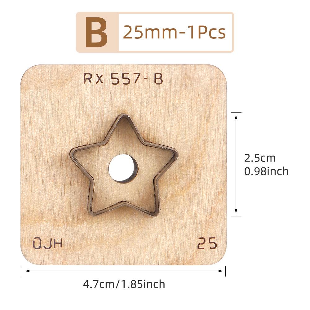 1pcs Leather Cutting Die DIY Flower Petal Cutter Knife Leather Keychain Making Mold Die Leather Craftwork Punching Die