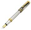 Xezo Marine Black Mother of Pearl Maestro 925 Sterling Silver Serialized Fountain Pen with 18K Gold Plated.