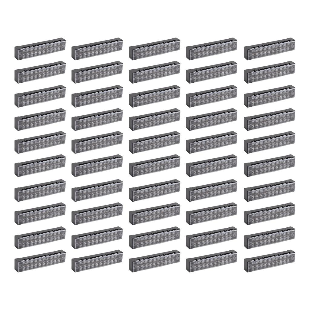 50pcs Terminal Block Stable Reliable Electrical Conductivity Compact Convenient Wire Connector for Factories 5A 600V