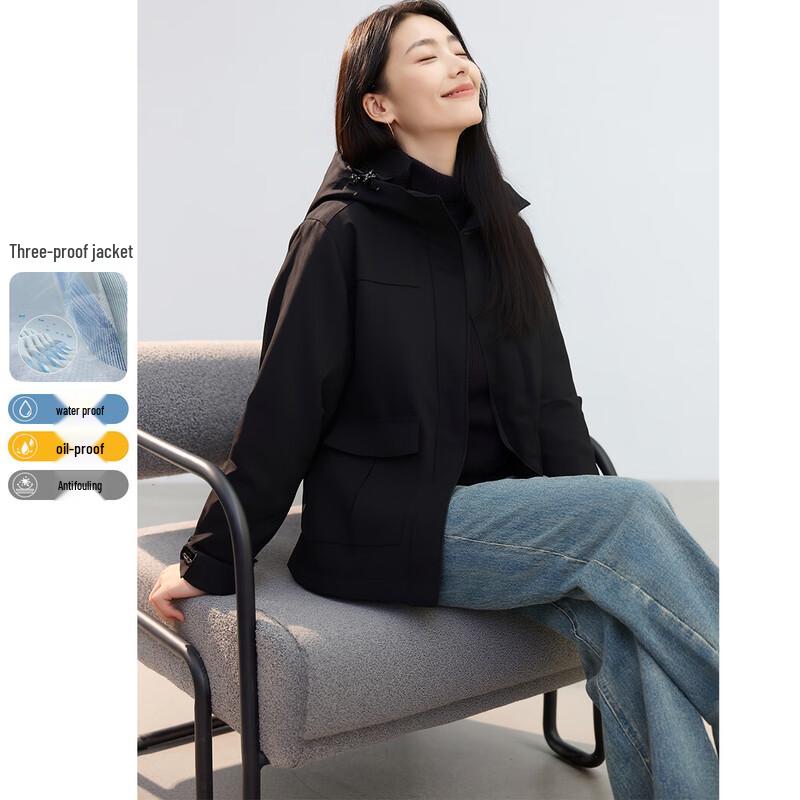 

Handu Yishe Women s Urban Commuter Weather-Resistant Jacket M