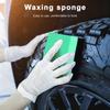 Car Square Polishing Waxing Sponge Durable Water-Groove Sponge for Oil Stain Removal Car Care Automotive Detailing Cleaning Tool