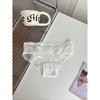 Lady Summer Pure Desire Sexy Lace Cross Thin Band Hollow Beautiful Buttock Triangle Briefs