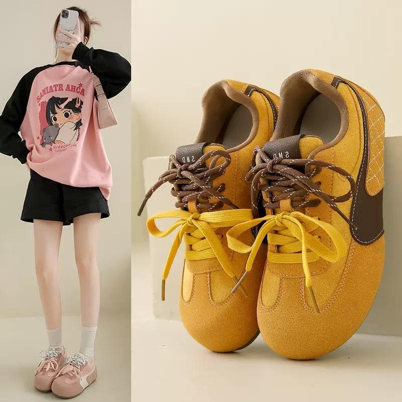 Dexun board shoes women's autumn new chic niche puff bread shoes Forrest Gump