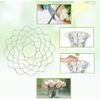 3 Size Flower Frog Grid Bouquet Stem Holder for Vase Artificial Flowers Arrangement,Flower Arranging Floral Frogs Kenzan Lid with Clips for Ikebana