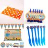 Exquisite Blippi Toy Party Supplies Plates Cups Straw Banner Balloons
