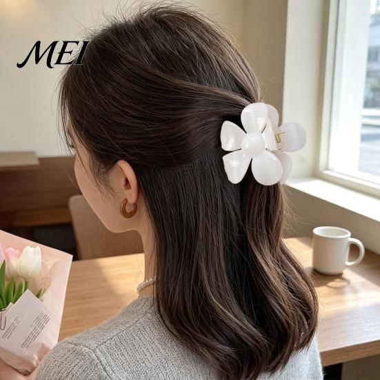 Matte Flower Claw Clips Hair Clip for Women Girls, Non-slip Clips, Strong Hold Non Slip Accessories Thick And Thin Styling, Daily Commuting