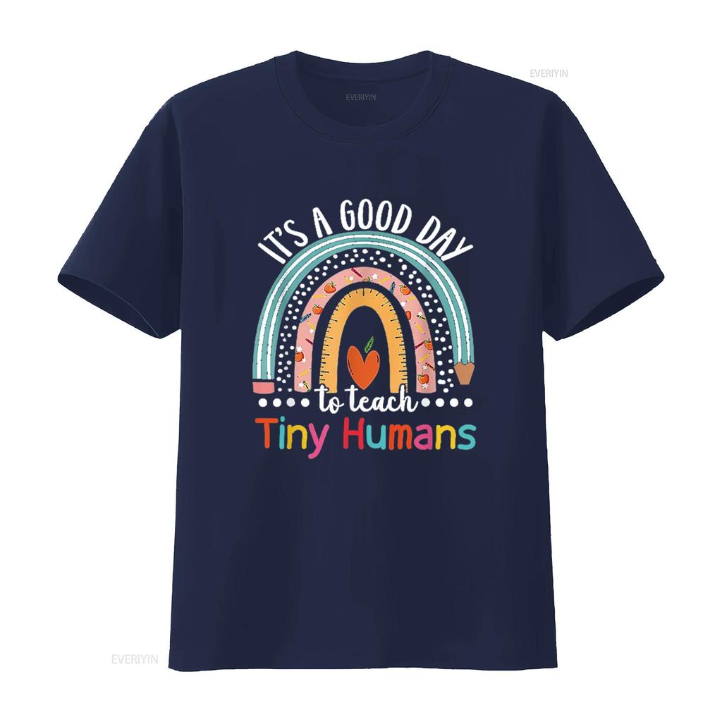 It s A Good Day To Teach Tiny Humans Funny Teacher Teaching T Shirt Black Large vintage Washed homme Breathable Stretched