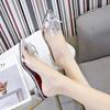 Fashion Spring and Autumn Fashion New Style Popular Sandal Sexy Banquet Transparent Comfortable Crystal Women's High Heels Zapatos Mujer