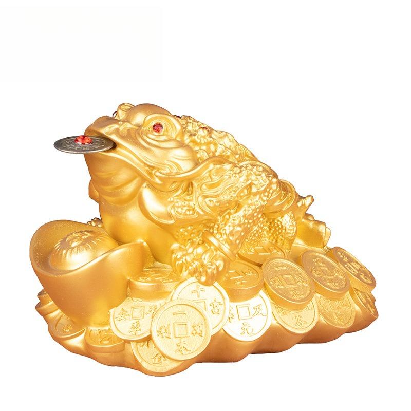 Lucky Golden Toad Ornament Three-legged Toad Home Decoration Gifts