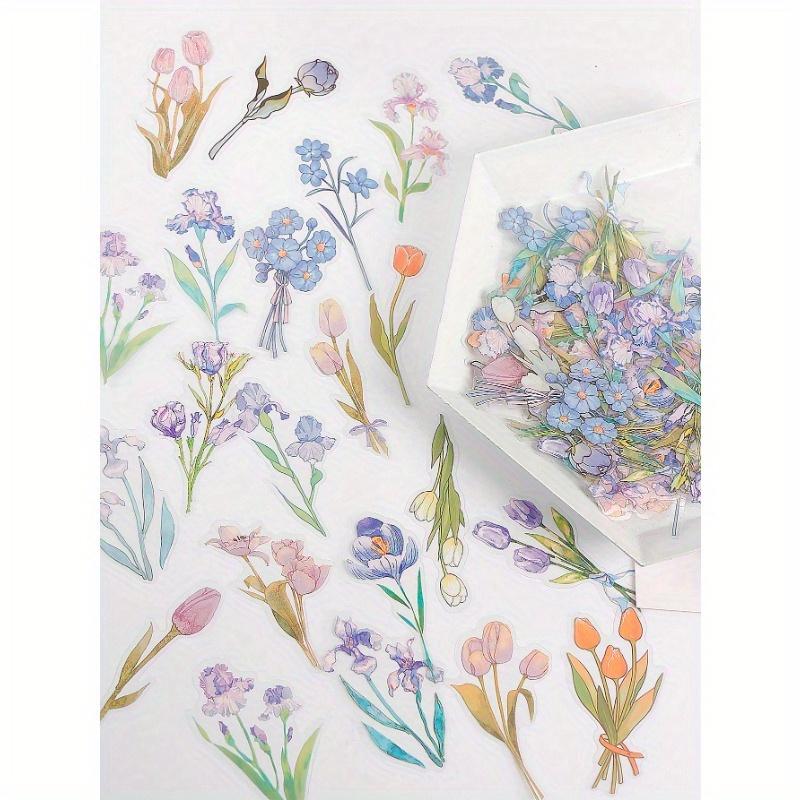 

40pcs Flower Pattern Sticker Back To School one-size разноцветный